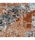 LR Home Revolution 81801 Gray/ Rust 7'-9" X 9'-6 Rect. Rug