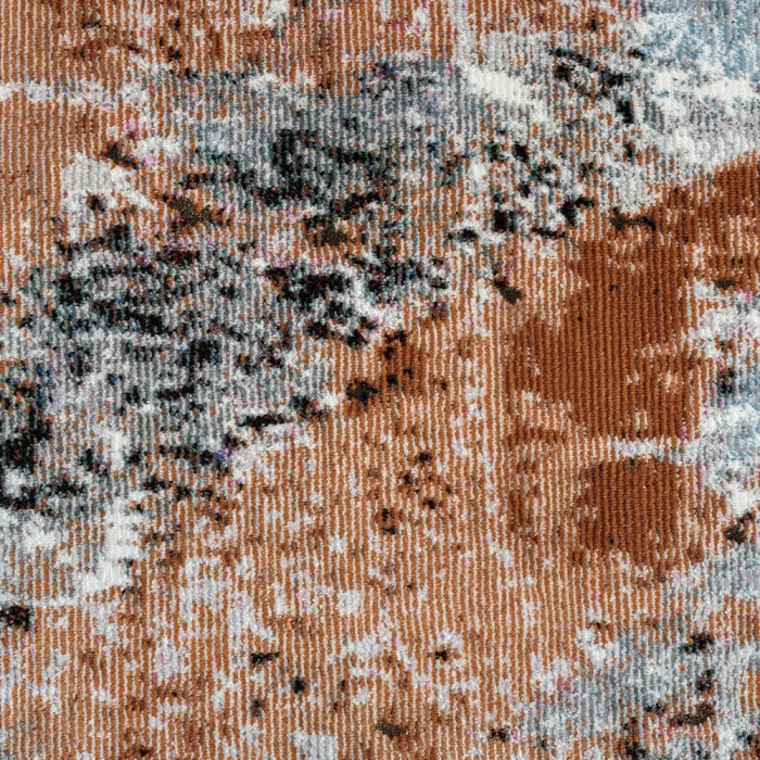 Rugs Town 81801 Gray/ Rust 7'-9" X 9'-6 Rect. Rug