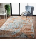 LR Home Revolution 81801 Gray/ Rust 7'-9" X 9'-6 Rect. Rug