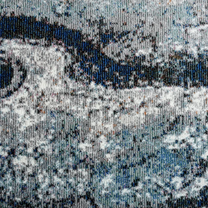Rugs Town 81802 Blue/ Gray 7'-9" X 9'-6 Rect. Rug