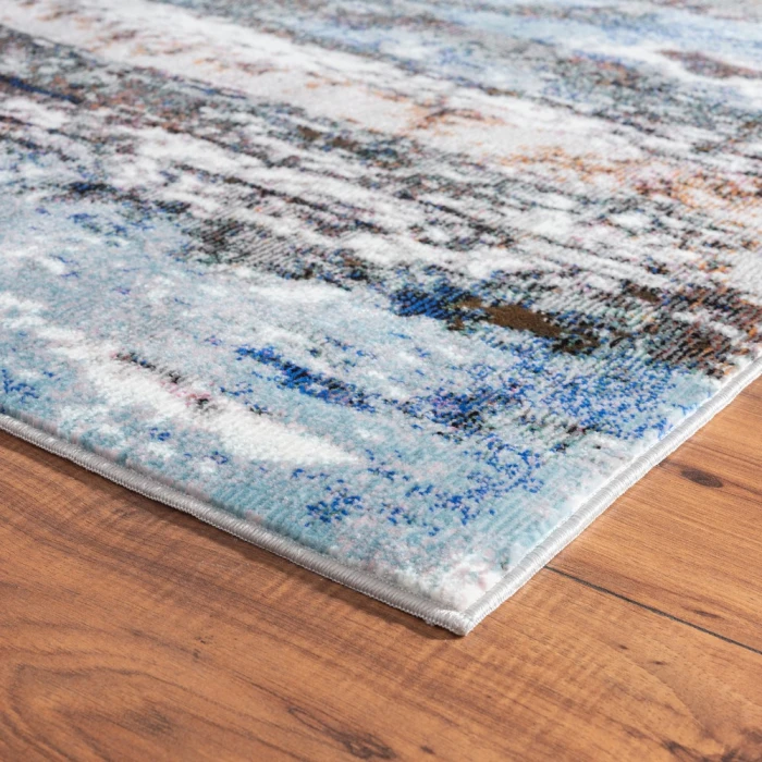 Rugs Town 81802 Blue/ Gray 7'-9" X 9'-6 Rect. Rug