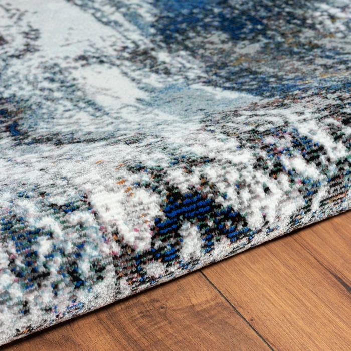 Rugs Town 81802 Blue/ Gray 7'-9" X 9'-6 Rect. Rug