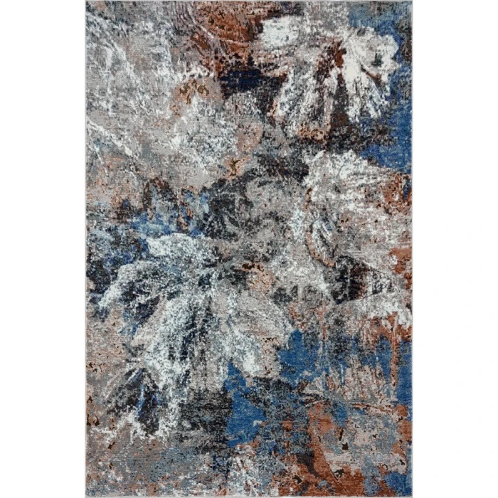 Rugs Town 81803 Blue/ Gray 7'-9" X 9'-6 Rect. Rug