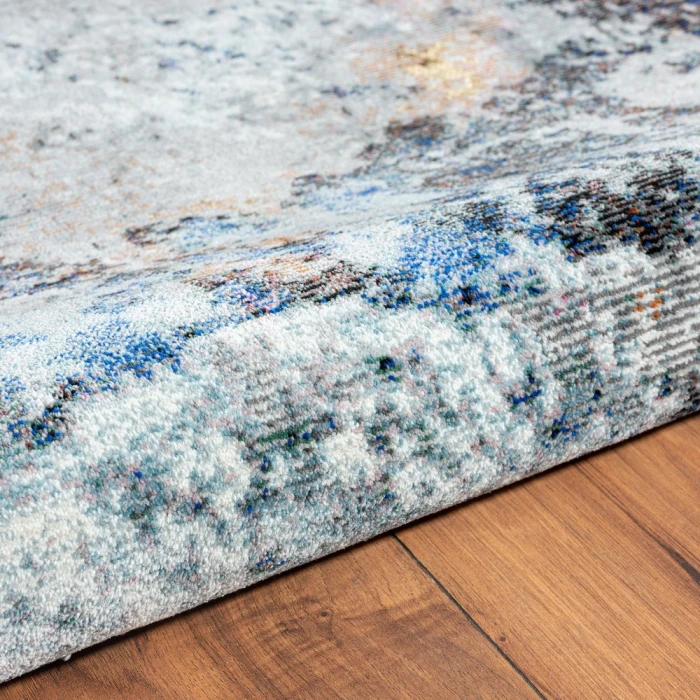 Rugs Town 81803 Blue/ Gray 7'-9" X 9'-6 Rect. Rug