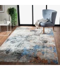 LR Home Revolution 81803 Blue/ Gray 7'-9" X 9'-6 Rect. Rug
