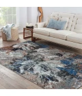 LR Home Revolution 81803 Blue/ Gray 7'-9" X 9'-6 Rect. Rug