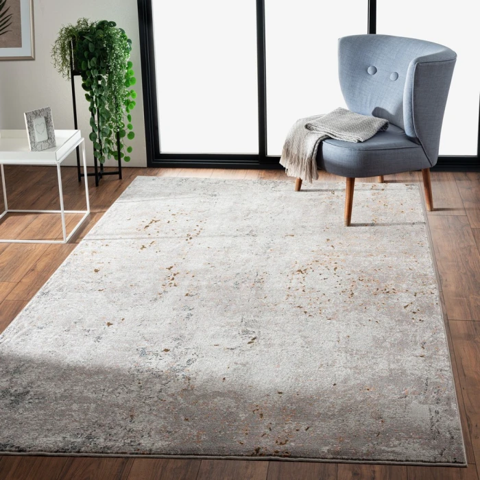 Rugs Town 81804 Gray/ Cream 7'-9" X 9'-6 Rect. Rug