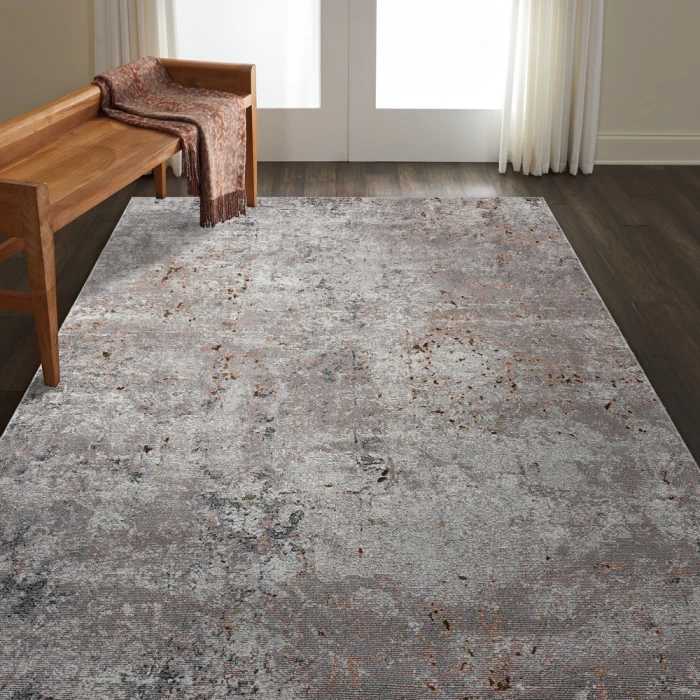 Rugs Town 81804 Gray/ Cream 7'-9" X 9'-6 Rect. Rug
