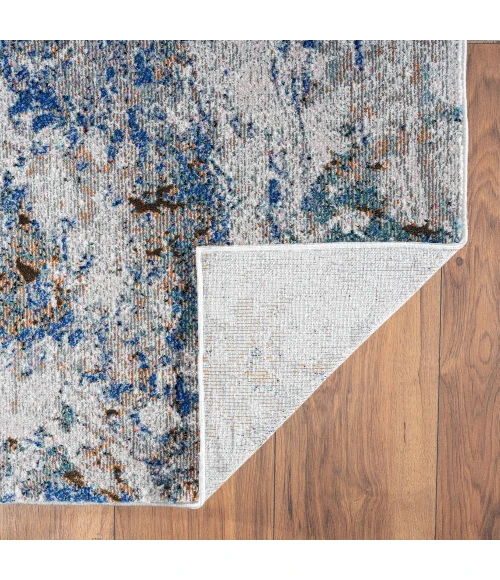 LR Home Revolution 81805 Gray/ Blue 5'3" X 7'6 Rect. Rug