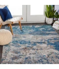 LR Home Revolution 81805 Gray/ Blue 5'3" X 7'6 Rect. Rug