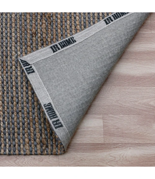 LR Home Rondane Dark Gray/Natural 03421 9 ft. X 12 ft. Rect. Rug