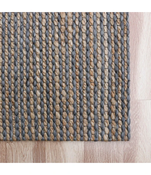 LR Home Rondane Dark Gray/Natural 03421 9 ft. X 12 ft. Rect. Rug