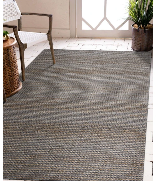 LR Home Rondane Dark Gray/Natural 03421 9 ft. X 12 ft. Rect. Rug