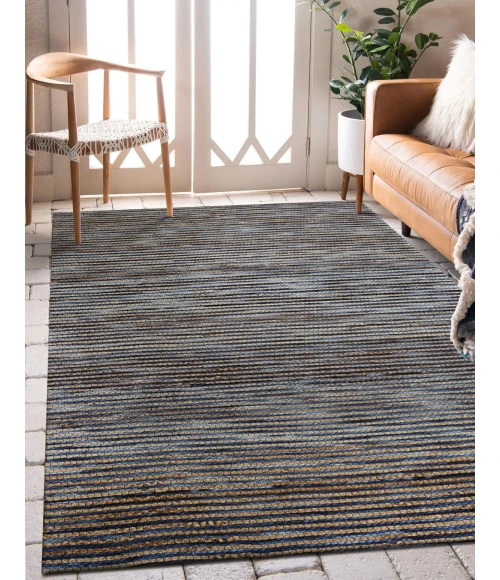 LR Home Rondane Navy 03423 9 ft. X 12 ft. Rect. Rug