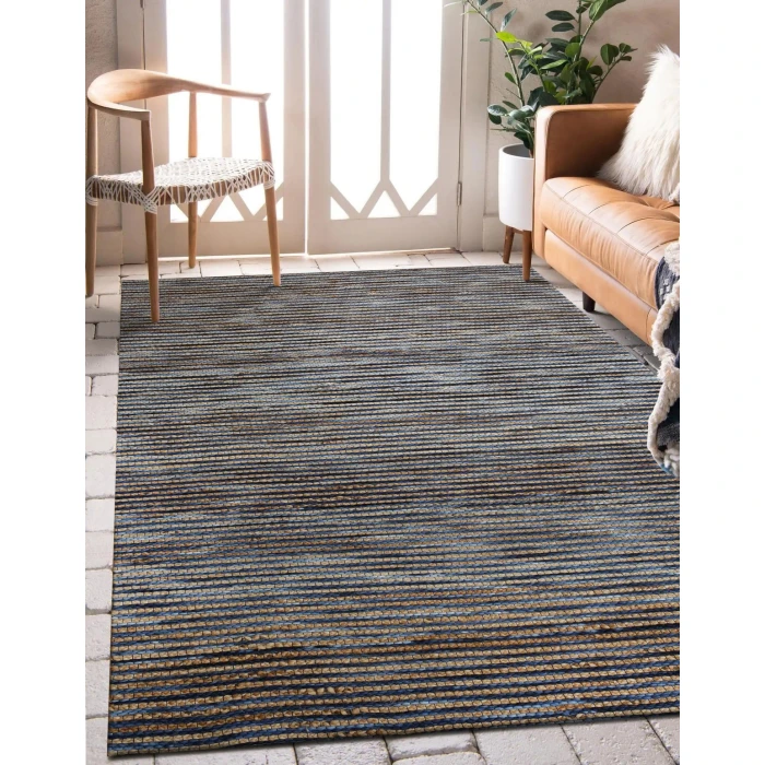 Rugs Town Navy 3423 9 ft. X 12 ft. Rect. Rug