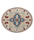 LR Home LR AREA RUG 22131 Beige 4'-10" X 4'-10" Round Rug