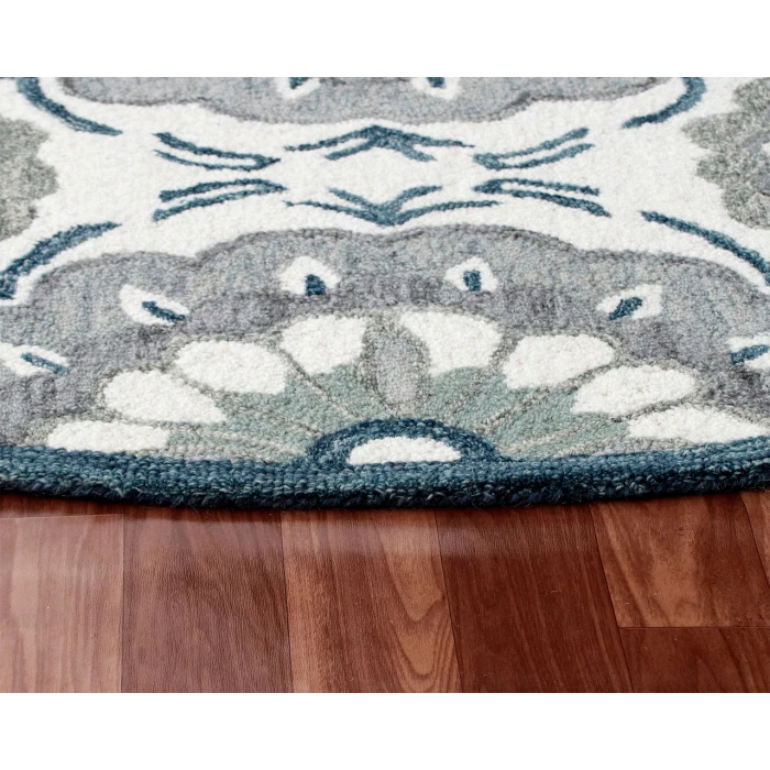 Rugs Town Area Rug 22132 Ivory 7'-3" X 7'-3 Round Rug