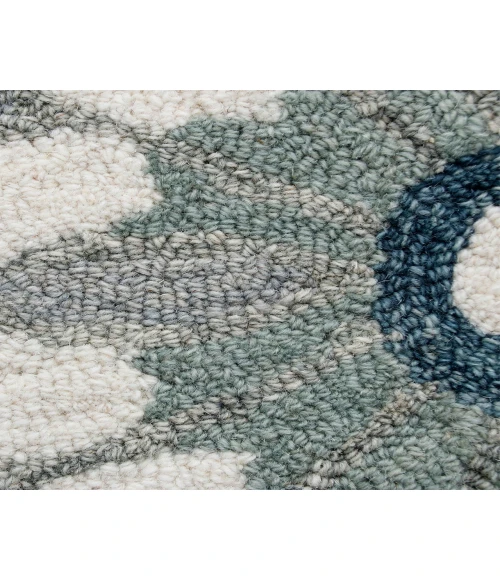 LR Home LR AREA RUG 22132 Ivory 4'-10" X 4'-10" Round Rug