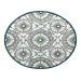 Rachel RUG-AW Ivory/Gray 7 ft. 3 in. Round Area Rug