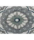 LR Home LR AREA RUG 22132 Ivory 4'-10" X 4'-10" Round Rug