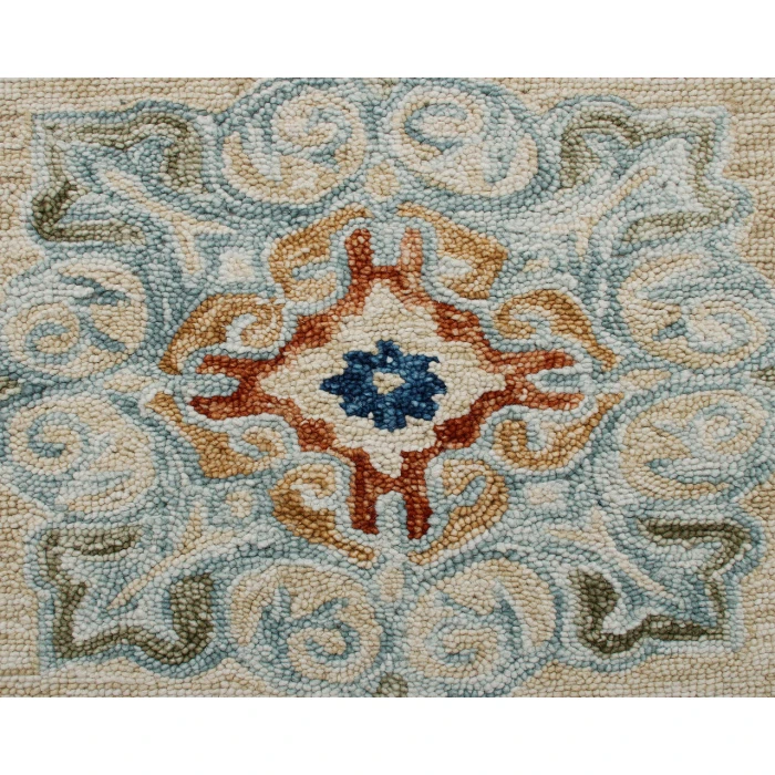Rugs Town Area Rug 22133 Beige 7'-3" X 7'-3 Round Rug