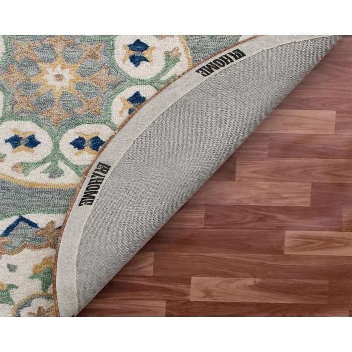 Rugs Town Area Rug 22135 Gray 7'-3" X 7'-3 Round Rug