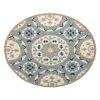 Rachel RUG-AZ Gray/Brown 3 ft. Round Area Rug