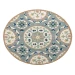 Rachel RUG-AZ Gray/Brown 7 ft. 3 in. Round Area Rug