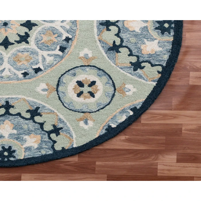 Rugs Town Area Rug 22136 Sage 7'-3" X 7'-3 Round Rug
