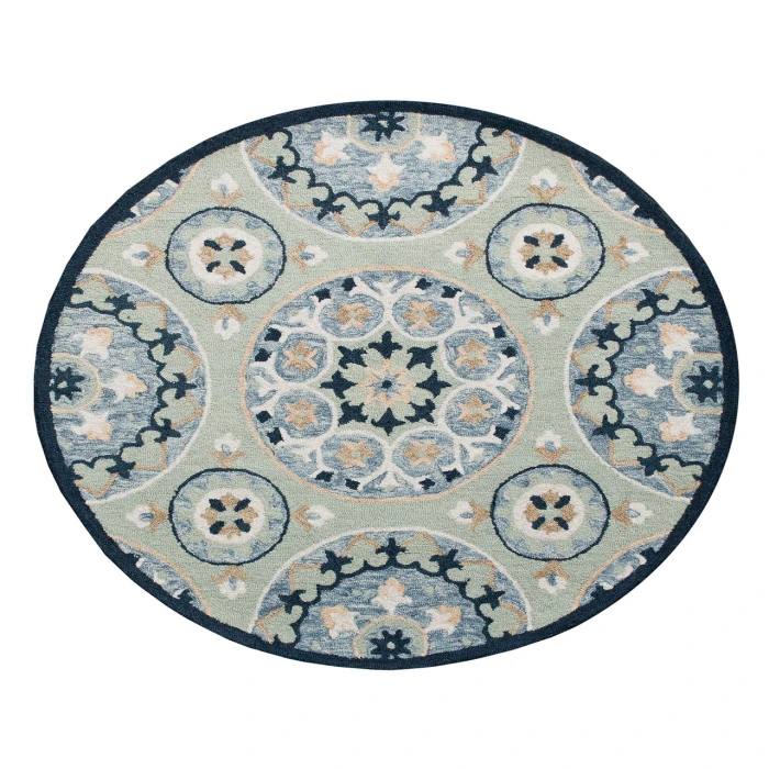 Rugs Town Area Rug 22136 Sage 7'-3" X 7'-3 Round Rug