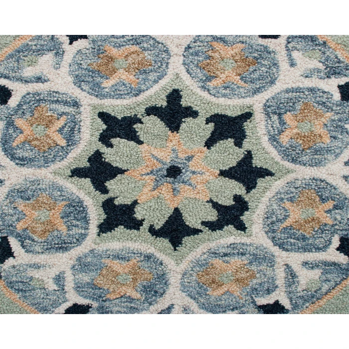Rugs Town Area Rug 22136 Sage 7'-3" X 7'-3 Round Rug