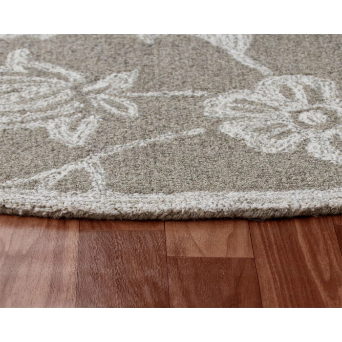 Rugs Town Area Rug 22137 Natural 7'-3" X 7'-3 Round Rug