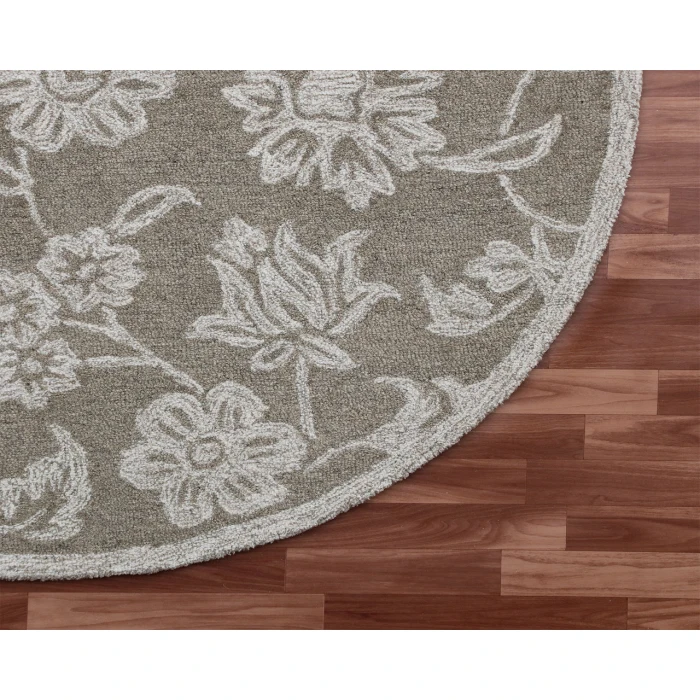 Rugs Town Area Rug 22137 Natural 7'-3" X 7'-3 Round Rug