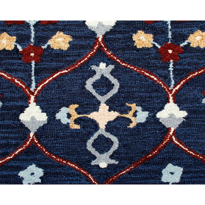 Rugs Town Area Rug 22138 Navy 3' Round Rug