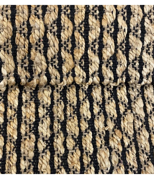 LR Home LR AREA RUG 99641 Jet Black 5'0" X 7'0 Rect. Rug