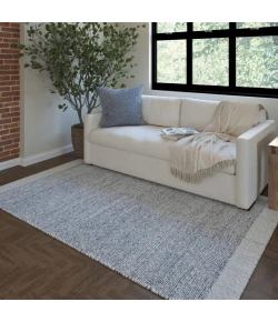 Rugs Town 82667 Blue / Ivory 9ft. x 12ft. Rect. Rug