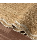 Rugs Town Scallop Jute Tan Anderson 2ft. x 3ft. Rect. Rug