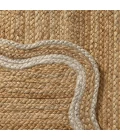 Rugs Town Scallop Jute Tan Anderson 2ft. x 3ft. Rect. Rug