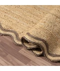 Rugs Town Scallop Jute Tan Anderson 2ft. x 3ft. Rect. Rug