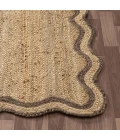 Rugs Town Scallop Jute Tan Anderson 2ft. x 3ft. Rect. Rug
