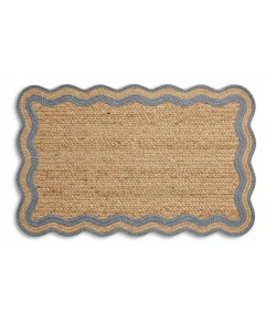 Rugs Town 82727 Natural / Denim 2ft. x 3ft. Rect. Rug