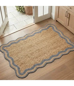 Rugs Town 82727 Natural / Denim 2ft. x 3ft. Rect. Rug