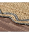Rugs Town Scallop Jute Tan Anderson 2ft. x 3ft. Rect. Rug