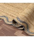 Rugs Town Scallop Jute Tan Anderson 2ft. x 3ft. Rect. Rug
