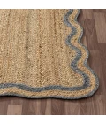Rugs Town Scallop Jute Tan Anderson 2ft. x 3ft. Rect. Rug