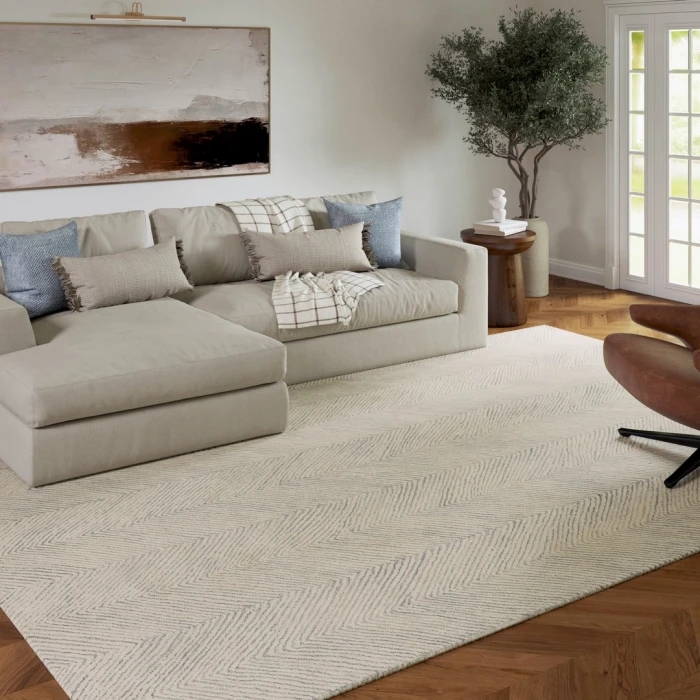 Rugs Town Blue Naomi 7ft.9in. x 9ft.9in. Rect. Rug