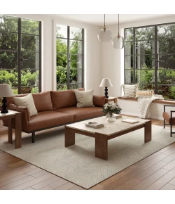 LR Home Scapes Blue Naomi 7ft.9in. x 9ft.9in. Rect. Rug
