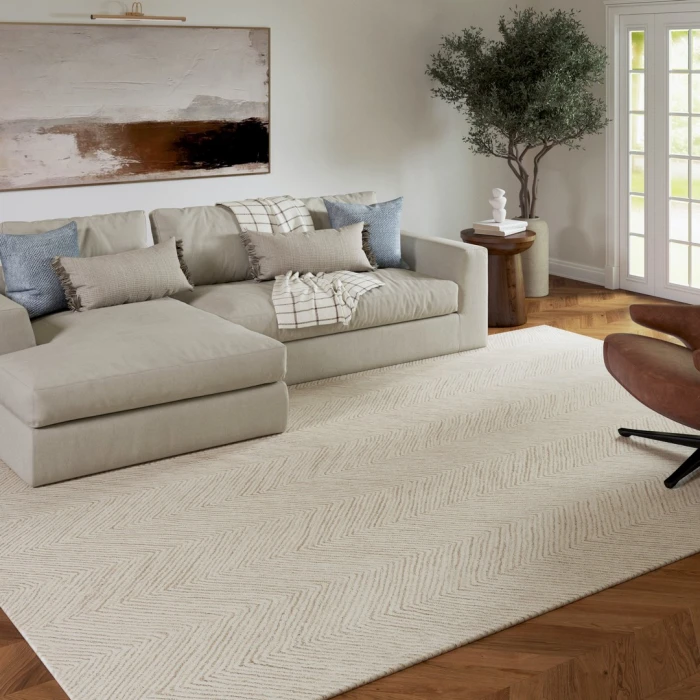 Rugs Town Ivory Naomi 10ft. x 14ft. Rect. Rug