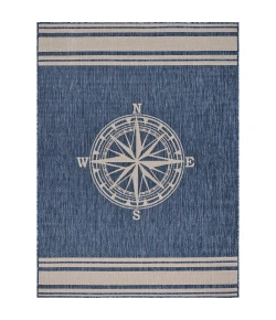 Samantha SEA-AT Navy Area Rug 7 ft. 6 in. X 9 ft. 5 in. Rectangle