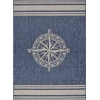 LR Home Seaside Blue SEADE 6ft. x 9ft. Rectangle Rug